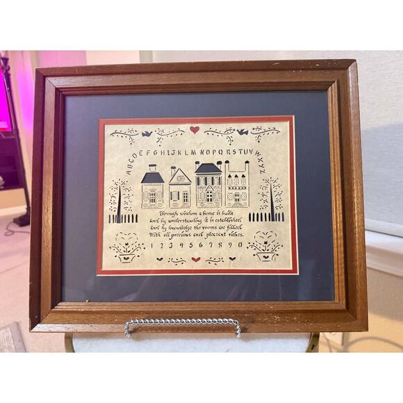 Folk Art Papercut – “Through Wisdom a Home is Built” – Designs with Scissors - Picture 1 of 7